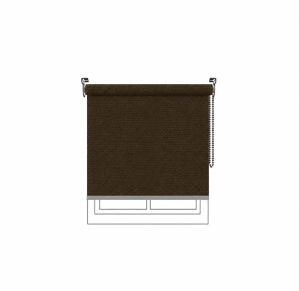 Persiana enrollable Singular BO 2800 Chocolate Vertilux confeccionada a medida