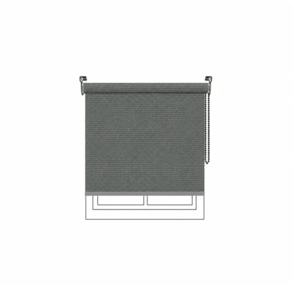 Persiana enrollable Singular BO 2800 Dark Grey Vertilux confeccionada a medida