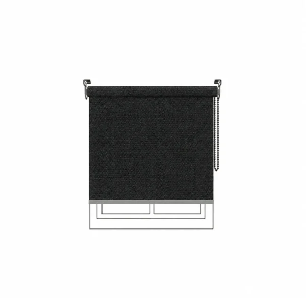 Persiana enrollable Sunset BO Black Vertilux confeccionada a medida