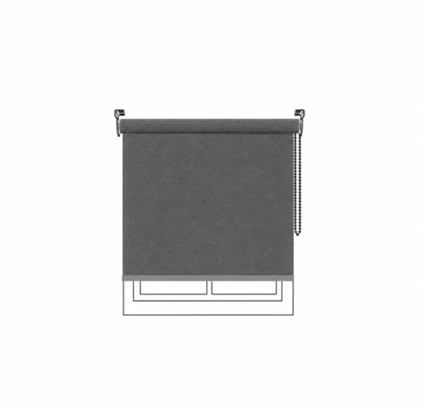 Persiana enrollable Sunset BO Dark Grey Vertilux confeccionada a medida