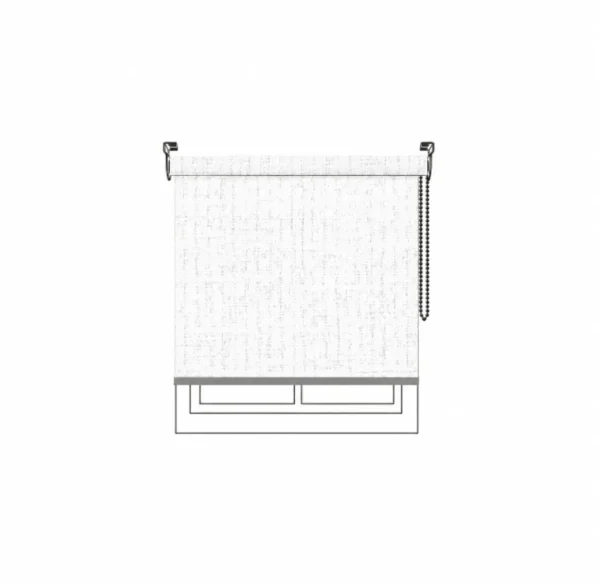 Persiana enrollable Touareg White Vertilux confeccionada a medida