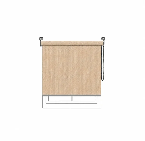 Persiana enrollable Velvet Blackout Camel Vertilux confeccionada Persiana enrollable Velvet Blackout Camel Vertilux confeccionada a medida