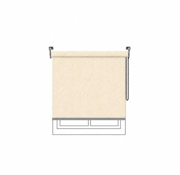Persiana enrollable Velvet Blackout Ivory Vertilux confeccionada Persiana enrollable Velvet Blackout Ivory Vertilux confeccionada a medida