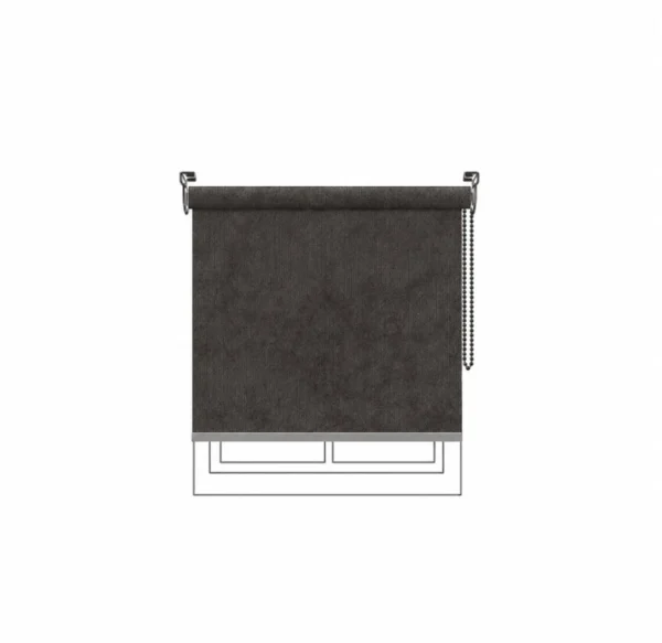 Persiana enrollable Velvet Blackout Truffle Vertilux confeccionada a medida