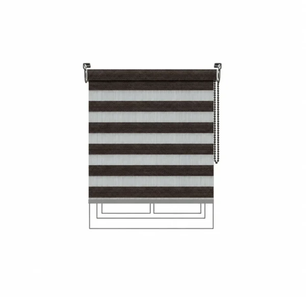 Persiana Sheer Abacus FR Charcoal Vertilux confeccionada a medida