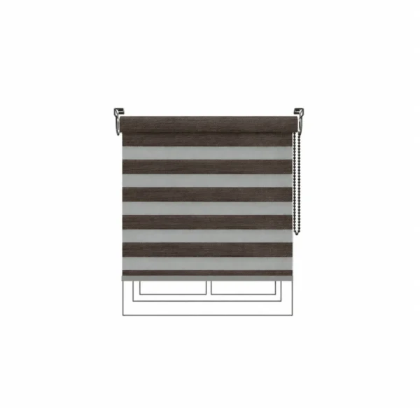 Persiana Sheer Abacus FR Wood Vertilux confeccionada Persiana Sheer Abacus FR Wood Vertilux confeccionada a medida