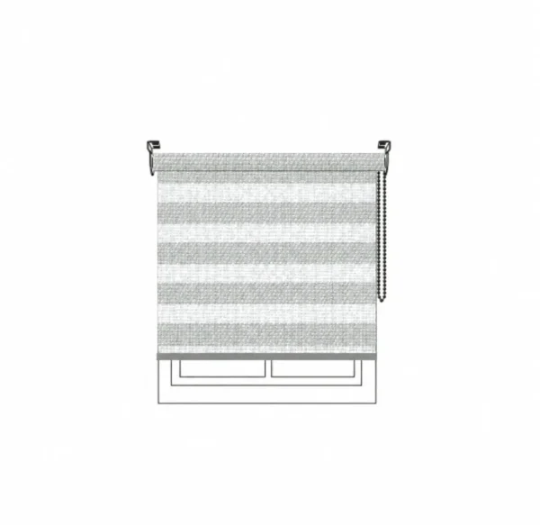 Persiana Sheer Advance Sheer FR Pearl Grey Vertilux confeccionada Persiana Sheer Advance Sheer FR Pearl Grey Vertilux confeccionada a medida