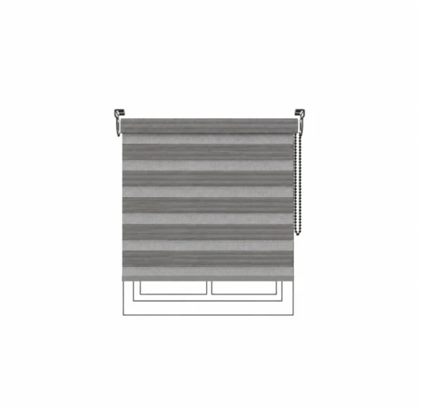 Persiana Sheer Arcadia Anthracite Vertilux confeccionada a medida