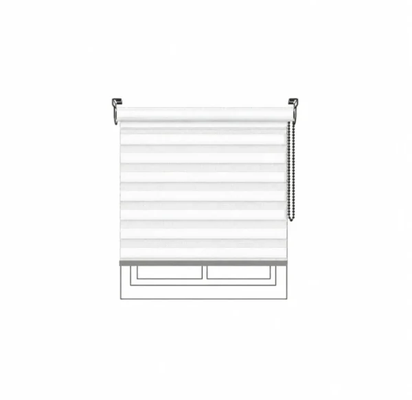 Persiana Sheer Arcadia White Vertilux confeccionada a medida