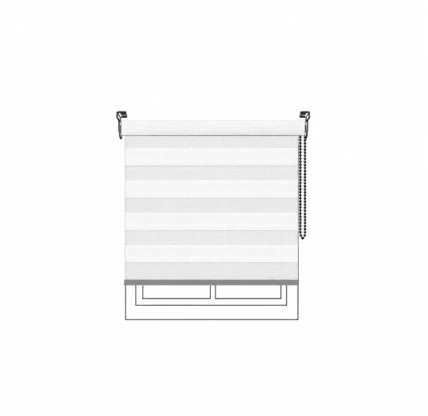 Persiana Sheer Contemporary Sheer FR Frost White Vertilux confeccionada Persiana Sheer Contemporary Sheer FR Frost White Vertilux confeccionada a medida