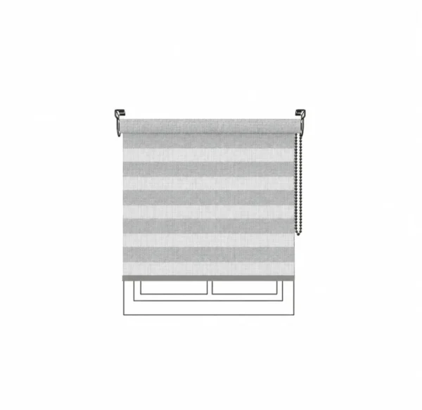 Persiana Sheer Contemporary Sheer FR Gainsboro Grey Vertilux confeccionada Persiana Sheer Contemporary Sheer FR Gainsboro Grey Vertilux confeccionada a medida