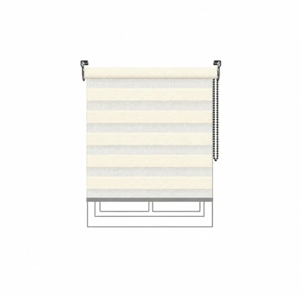 Persiana Sheer Contemporary Sheer FR Ivory White Vertilux confeccionada Persiana Sheer Contemporary Sheer FR Ivory White Vertilux confeccionada a medida