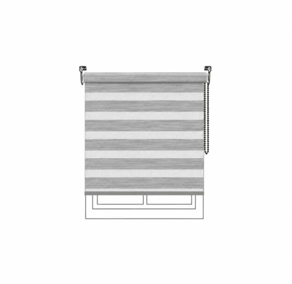 Persiana Sheer Contemporary Sheer FR Mixed Grey Vertilux confeccionada a medida