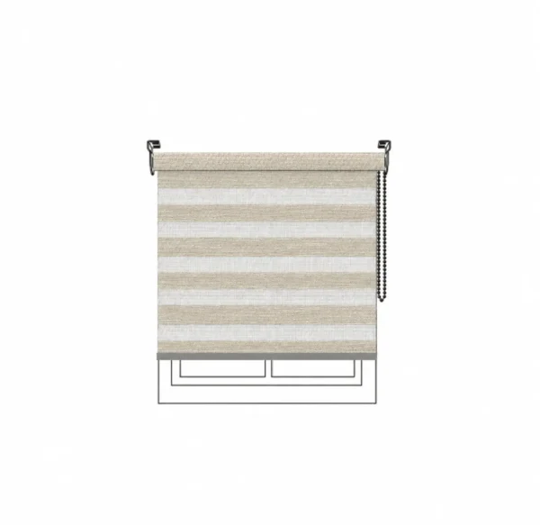 Persiana Sheer Contemporary Sheer FR Roman Beige Vertilux confeccionada a medida