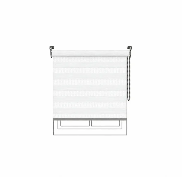 Persiana Sheer Contemporary Sheer FR Super White Vertilux confeccionada a medida