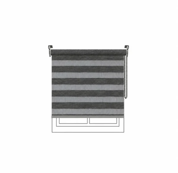 Persiana Sheer Dynasty Charcoal Vertilux confeccionada Persiana Sheer Dynasty Charcoal Vertilux confeccionada a medida