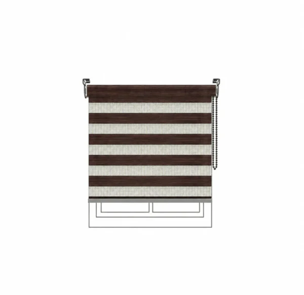 Persiana Sheer Luxury Dense Chocolate Vertilux confeccionada Persiana Sheer Luxury Dense Chocolate Vertilux confeccionada a medida