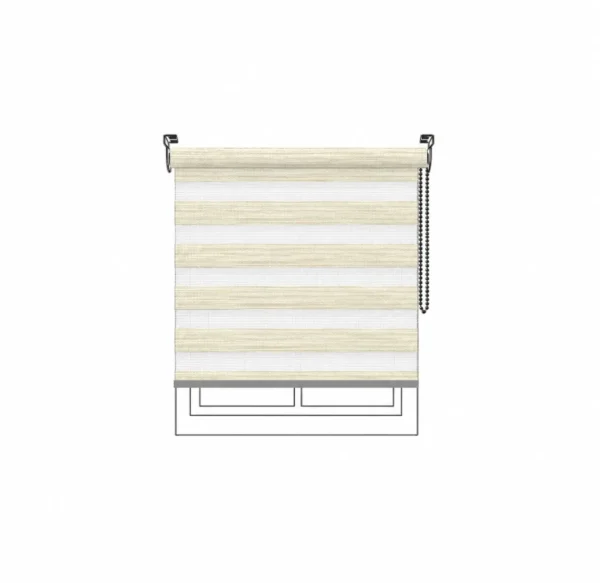 Persiana Sheer Luxury Dense Ivory Vertilux confeccionada a medida