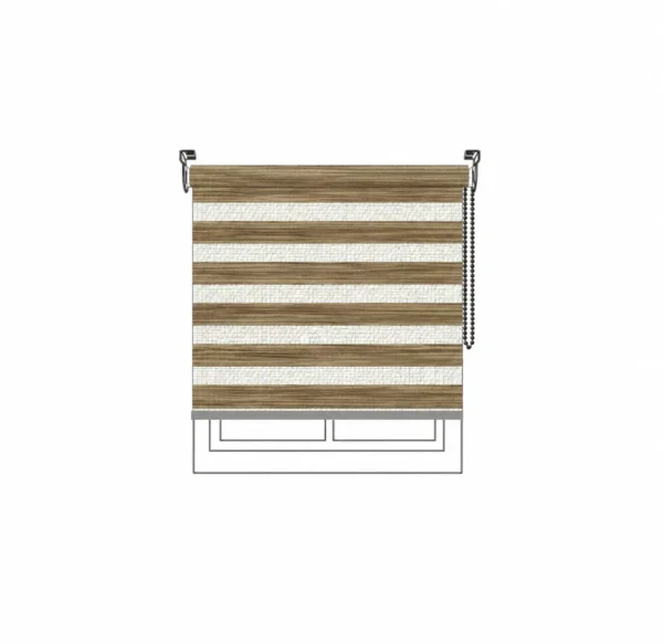 Persiana Sheer Luxury Dense Khaki Vertilux confeccionada Persiana Sheer Luxury Dense Khaki Vertilux confeccionada a medida