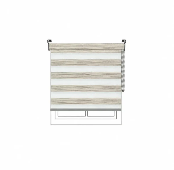 Persiana Sheer Madeira Ivory Vertilux confeccionada a medida