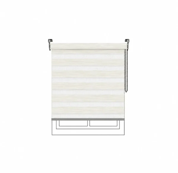 Persiana Sheer Napa Ivory Vertilux confeccionada a medida