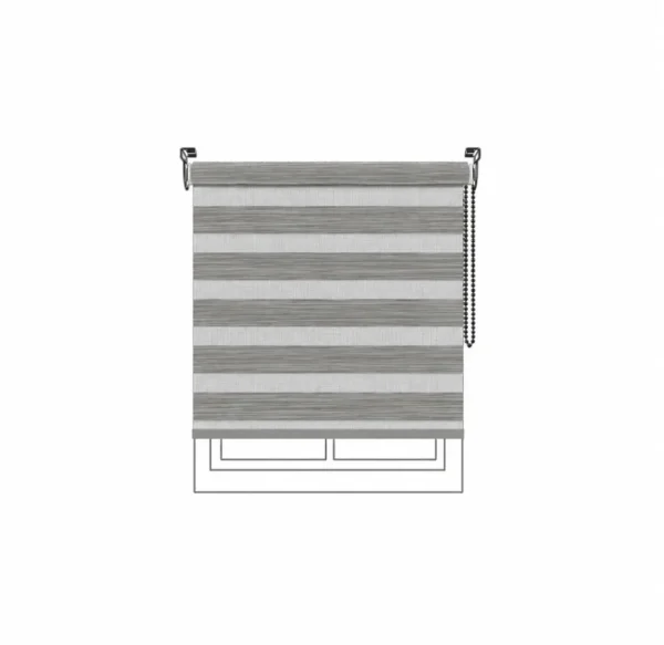 Persiana Sheer Napa Pearl Grey Vertilux confeccionada a medida