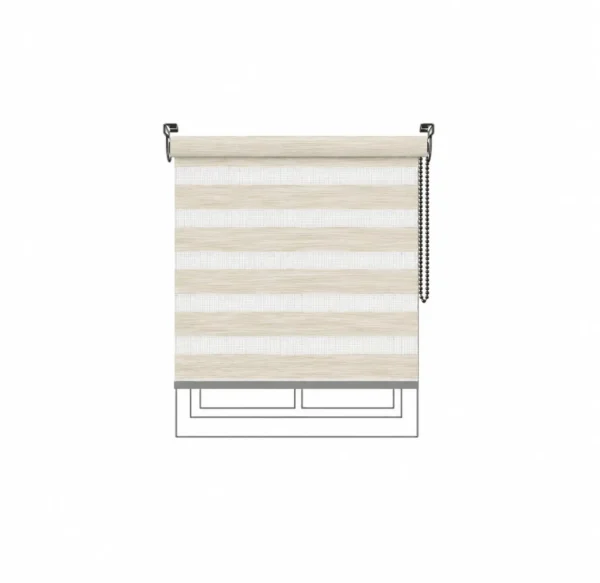 Persiana Sheer Napa White Linen Vertilux confeccionada a medida