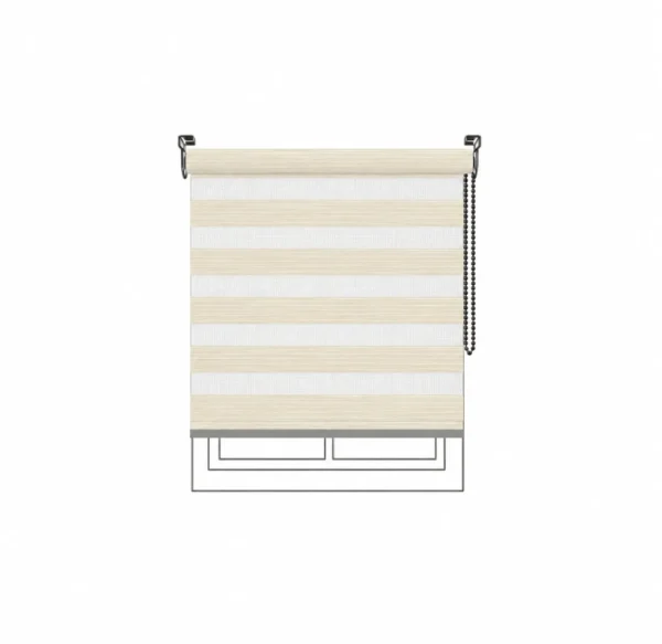 Persiana Sheer Novel Beige Vertilux confeccionada a medida