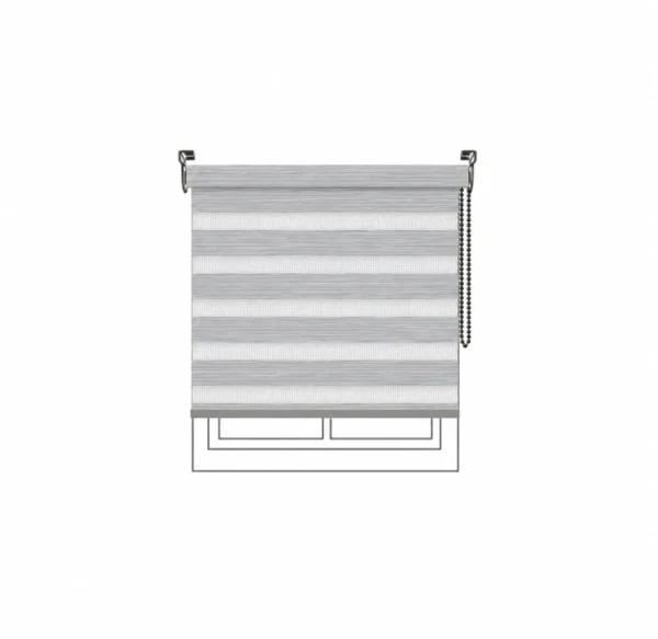 Persiana Sheer Novel Grey Vertilux confeccionada a medida