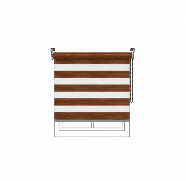 Persiana Dimout Premier Dim Out Brown Vertilux confeccionada Persiana Dimout Premier Dim Out Brown Vertilux confeccionada a medida