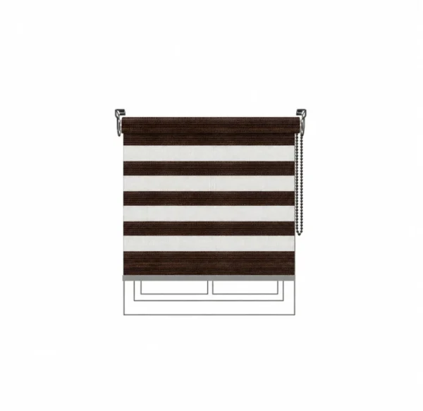 Persiana Dimout Premier Dim Out Chocolate Vertilux confeccionada a medida