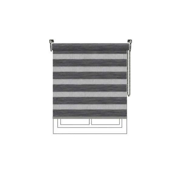 Persiana Sheer Serenade Dark Grey Vertilux confeccionada a medida