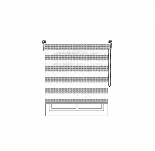 Persiana Sheer Sheer Vision FR White Stone Vertilux confeccionada a medida