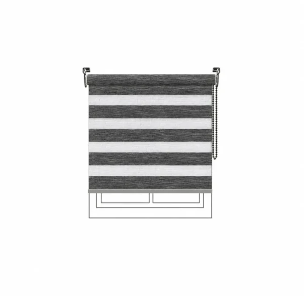 Persiana Dimout Solitude Dim Out Charcoal Vertilux confeccionada a medida