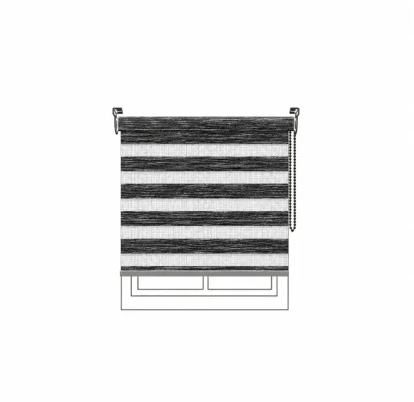 Persiana Sheer Splendor Silver Grey Dark Vertilux confeccionada Persiana Sheer Splendor Silver Grey Dark Vertilux confeccionada a medida