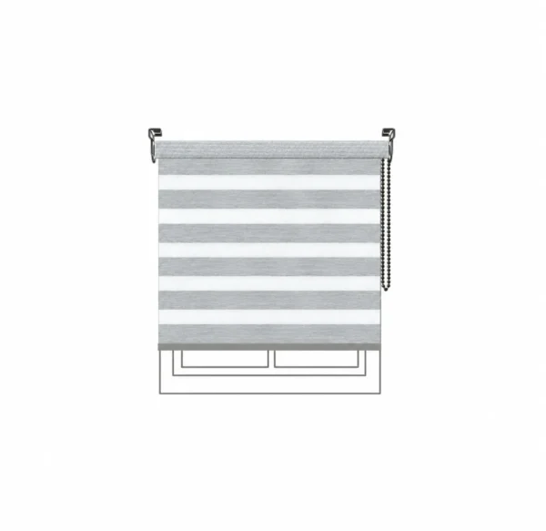 Persiana Dimout Sundown Dim Out Light Grey Vertilux confeccionada a medida