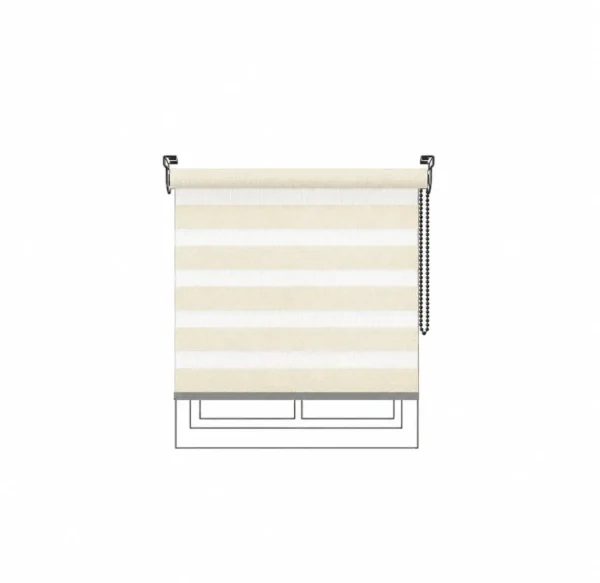 Persiana Sheer Velour Beige Vertilux confeccionada a medida