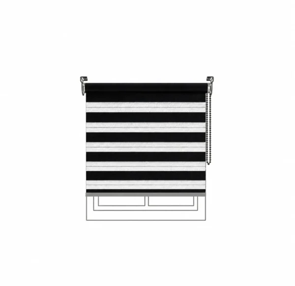 Persiana Sheer Velour Black Vertilux confeccionada a medida