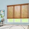 Persiana de madera Basswood 2 pulgadas Sugar Maple en ambiente