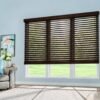 Persiana de madera Basswood 2 pulgadas Wengue en ambiente