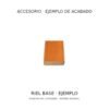 Riel base de persiana de madera; ejemplo de acabado a tamaño original Riel base de persiana de madera; ejemplo de acabado a tamaño original