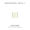 Muestra de madera Basswood Vertilux 2 pulgadas, tono Frost White Muestra de madera Basswood Vertilux 2 pulgadas, tono Frost White