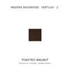 Muestra de madera Basswood Vertilux 2 pulgadas, tono Toasted Walnut Muestra de madera Basswood Vertilux 2 pulgadas, tono Toasted Walnut